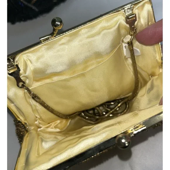 Collection of 7 Small Beaded Purses Fancy Formal Cocktail Wedding Prom - Picture 15 of 15